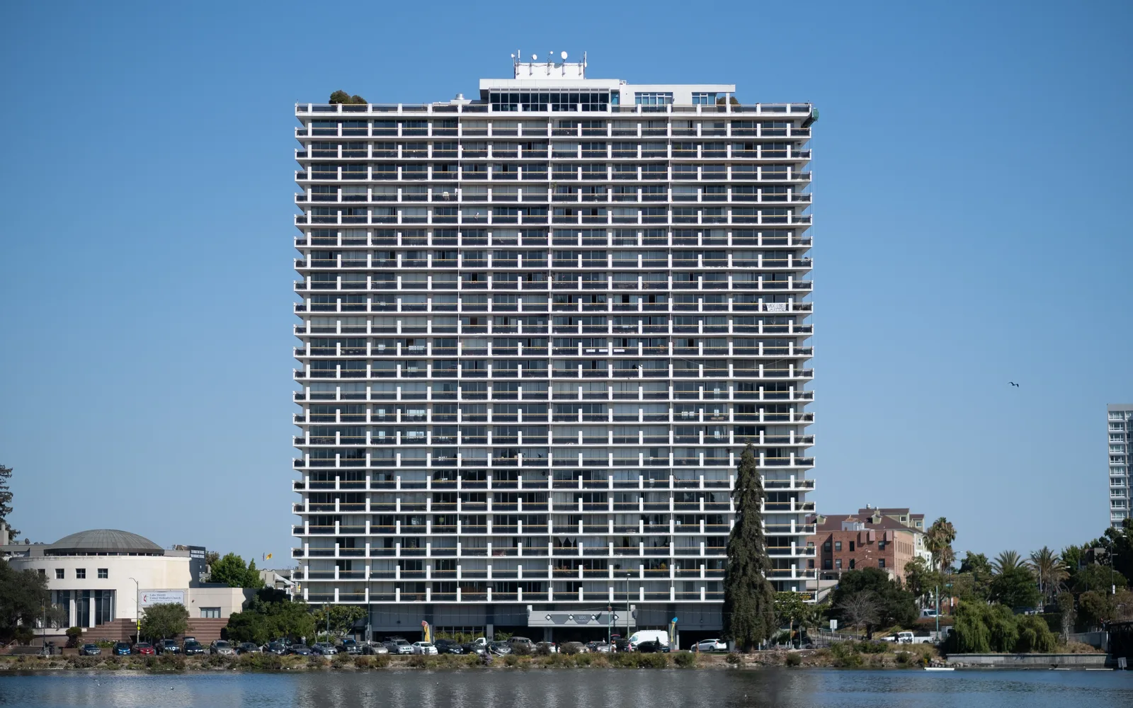 Lake Merritt in Oakland with waterfront parks and green spaces
